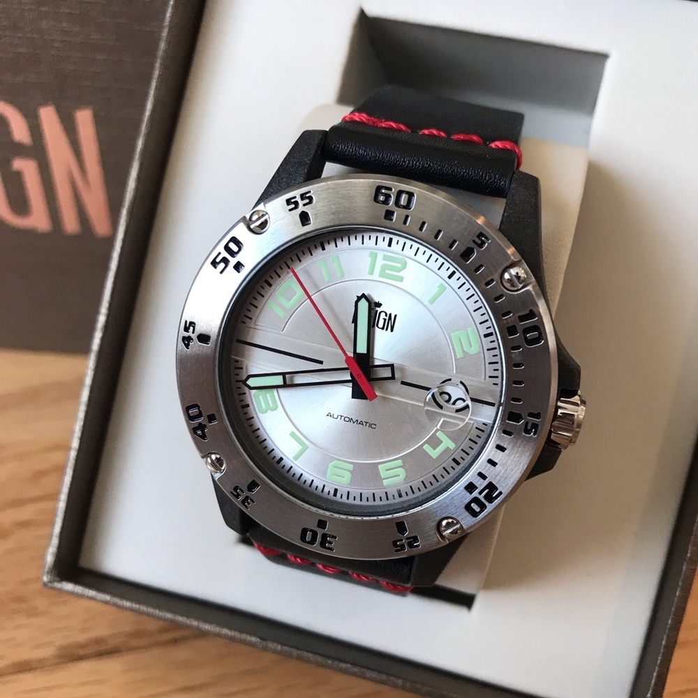 Men’s Reign Emery Leather Band watch